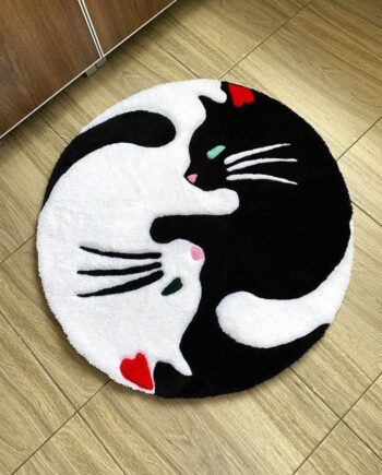 Alfombra Gatos Yin-Yang