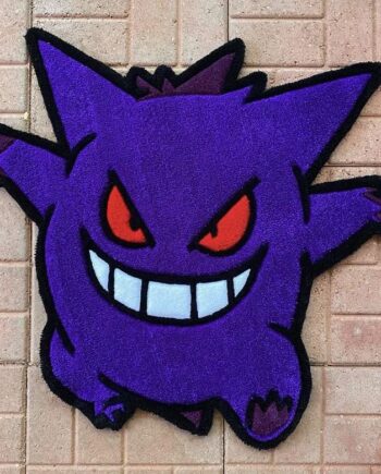 Alfombra Contorno Pokémon Gengar Morado