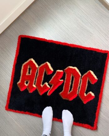 Alfombra Logo AC/DC Alto Contraste