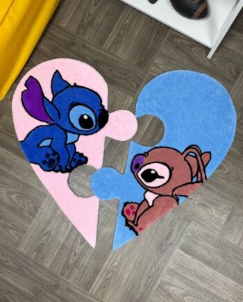 Alfombra de Pareja Lilo & Stitch (Medio Corazón)