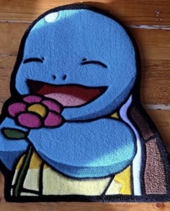 Alfombra de Squirtle con Flor