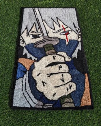 Alfombra Kakashi Hatake con Katana