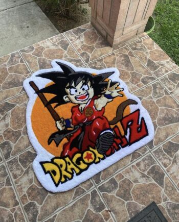 Alfombra Goku Niño y Logo Dragon Ball Z