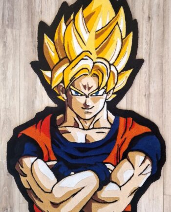 Alfombra Goku Super Saiyan Cruzado de Brazos