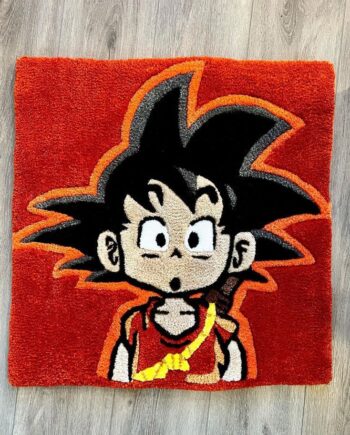 Alfombra Cuadrada Goku Niño (Chibi)