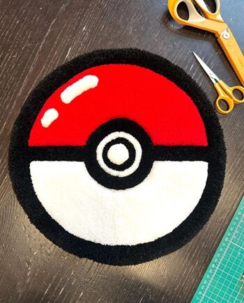 Alfombra Redonda Pokébola
