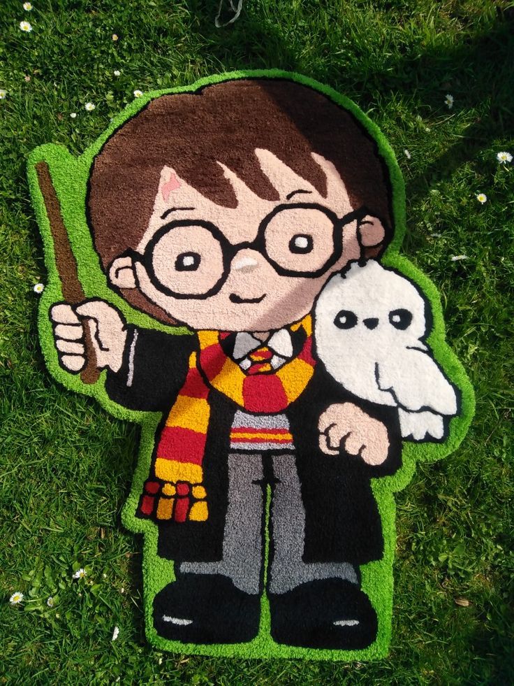 Alfombra Harry Potter de Cuerpo Completo con Hedwig