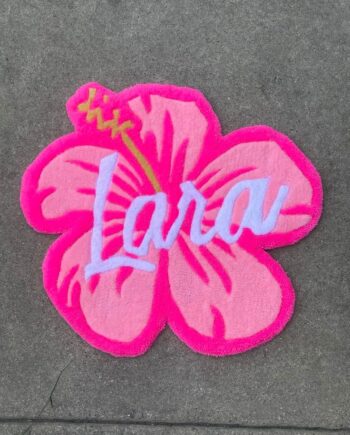 Tapete Flor de Hibisco Personalizado "Lara"