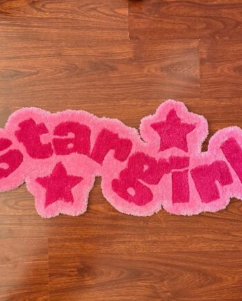 Tapete "Star Girl" Rosa Neón