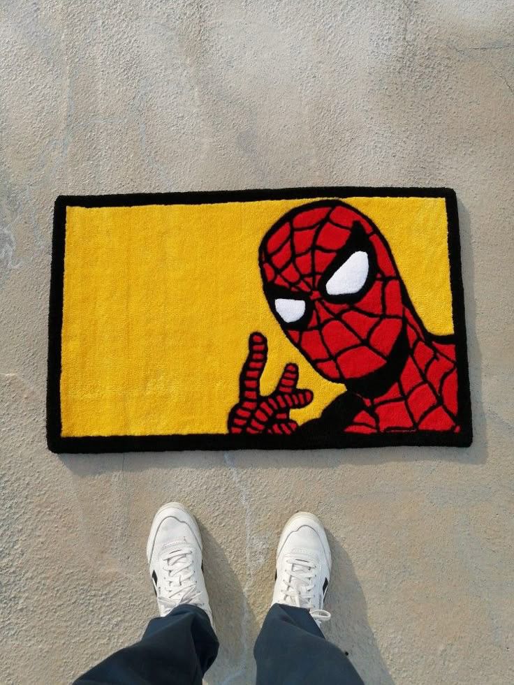 Alfombra Rectangular Spider-Man Saludo